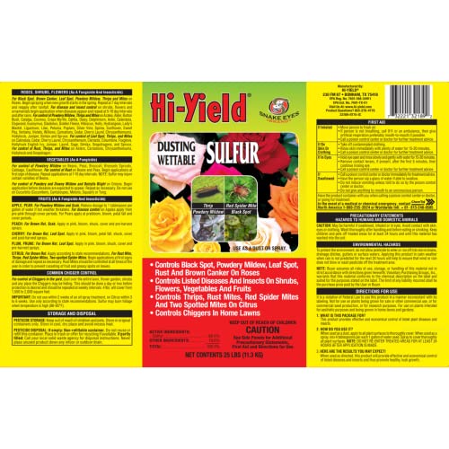 Dusting Wettable Sulfur 25 lb. B58185