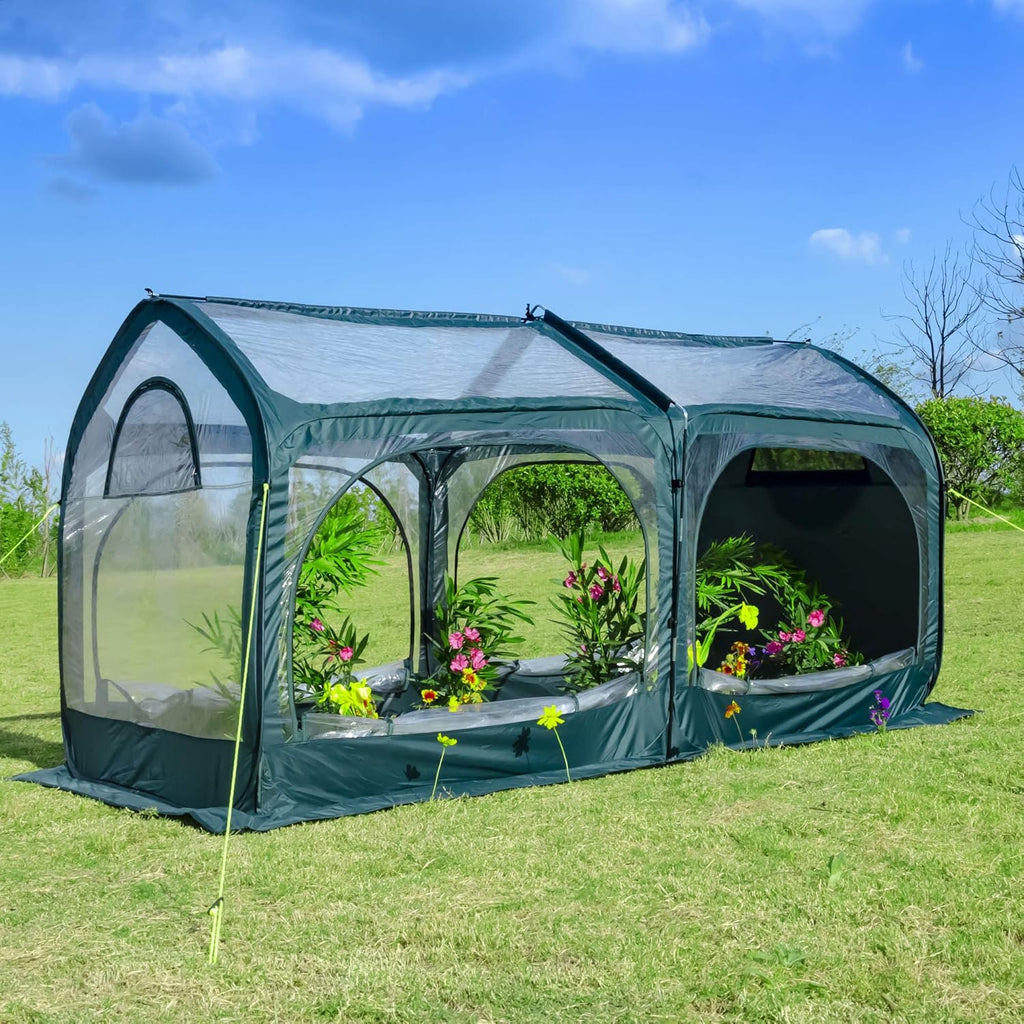 Pop Up Greenhouse Cover for Cold Frost Protection O87508