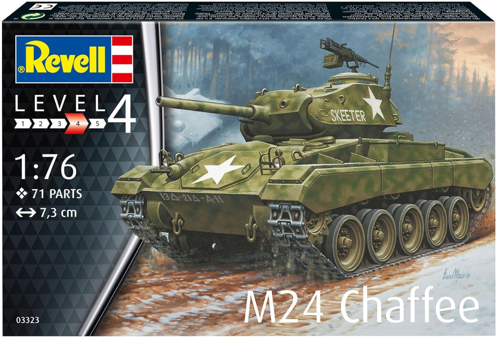 M24 Chaffee Plastic Model Kit, Unpainted B527889