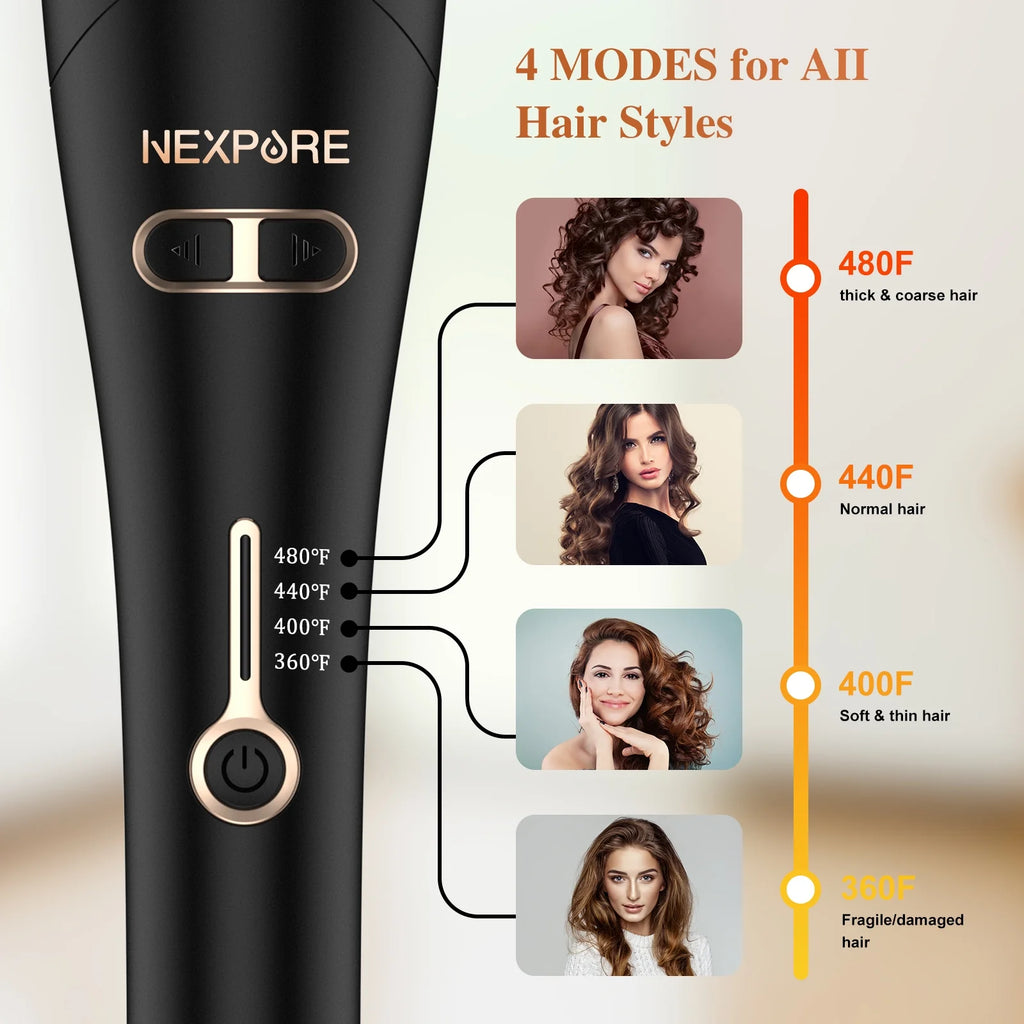 Curling Iron with 1" Rotating Barrel and 4 Temperatures Y626354