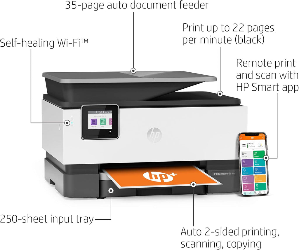 Wireless All-in-One Inkjet Printer with Auto 2-Sided Printing, Copy, Scan & Fax L17645