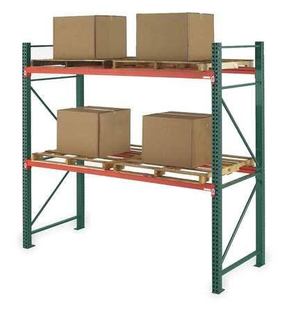 Boltless Pallet Rack Upright Frame, 42x22W x 144x22H, 27,790 lb Capacity G2466