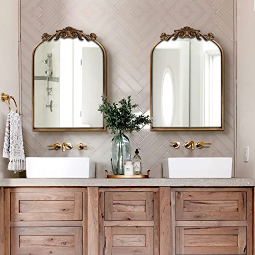 Vintage Arched Wall Mirror 24x36 D3829