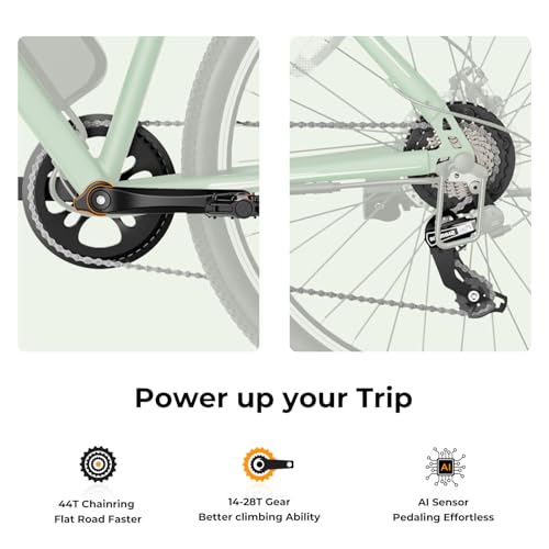 Electric Bike for Adults with 500W Motor, 40 Miles Range, 7-Speed G9578