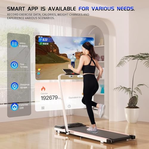 Folding Treadmill for Home, Under Desk Walking Pad with Remote Control P915