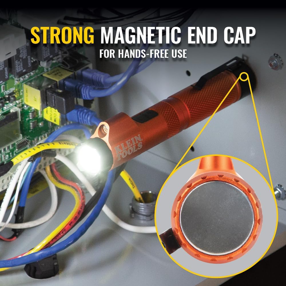 Magnetic LED Flashlight, 350 Lumen Rechargeable, Twist Focus W933777