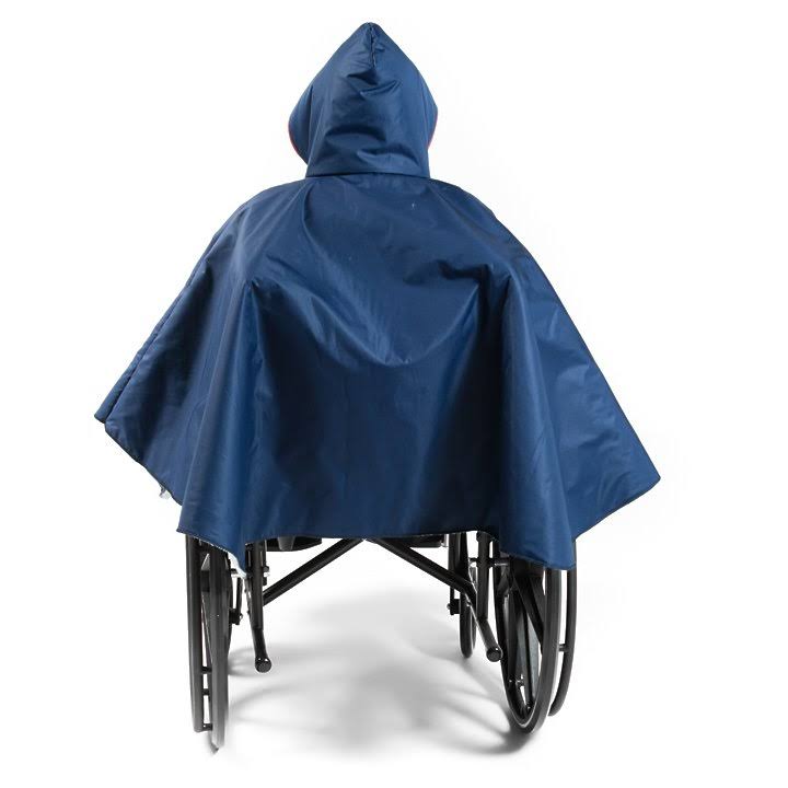 Wheelchair Winter Poncho, Navy D651705