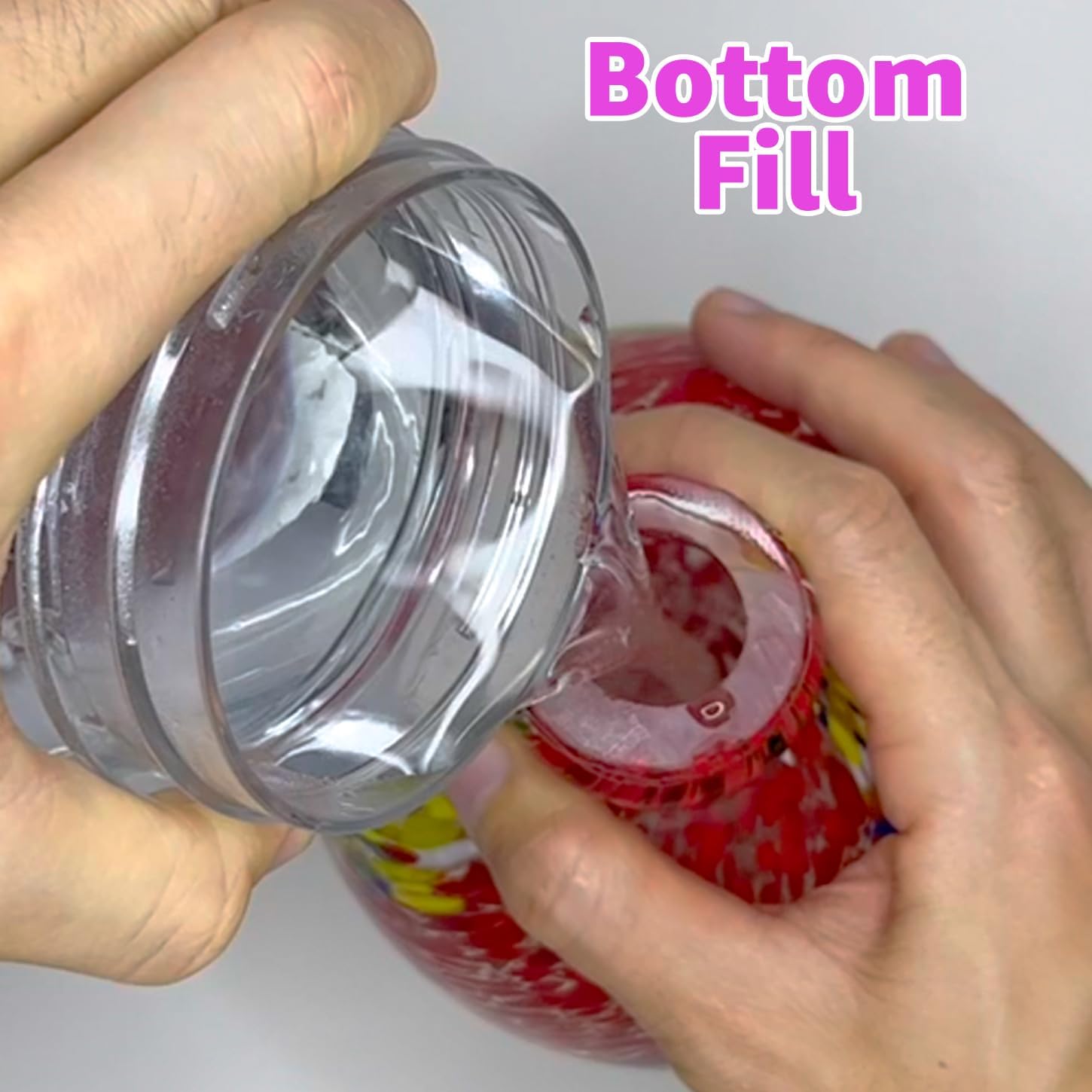 Handblown Glass Hummingbird Feeder for Outdoors L915