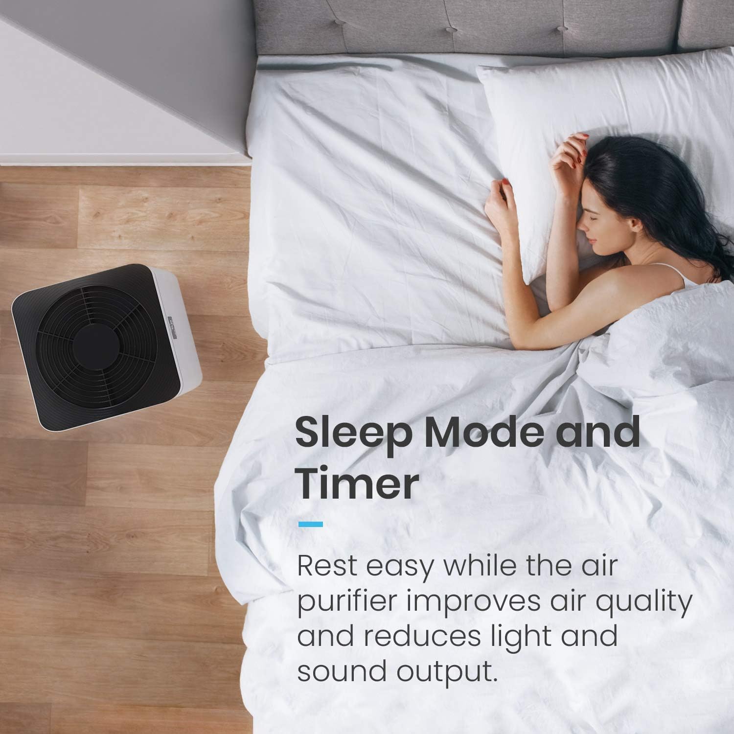 Large Air Purifier True HEPA H13 Filter with WiFi and Smart App, 2000 Sq Ft Coverage O3713