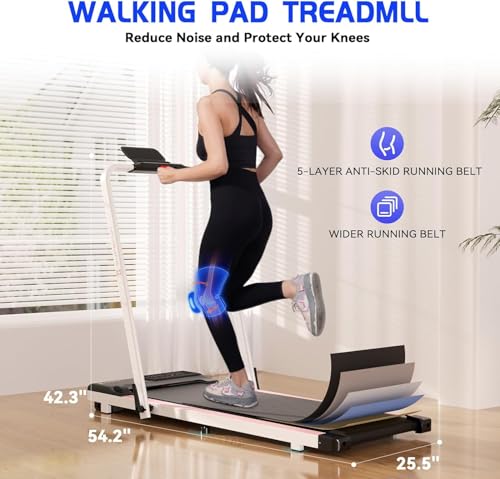 Folding Treadmill for Home, Under Desk Walking Pad with Remote Control P915