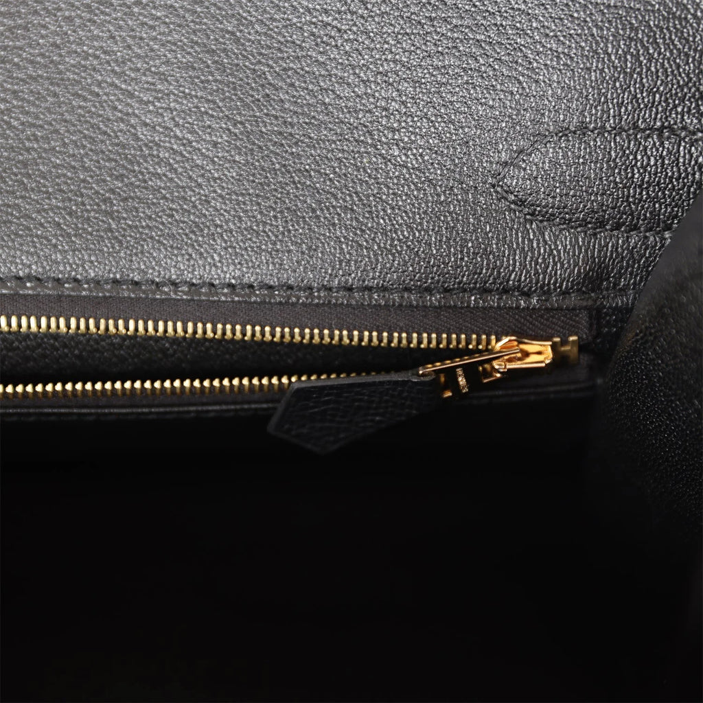 Black Epsom Leather Tote Bag F779