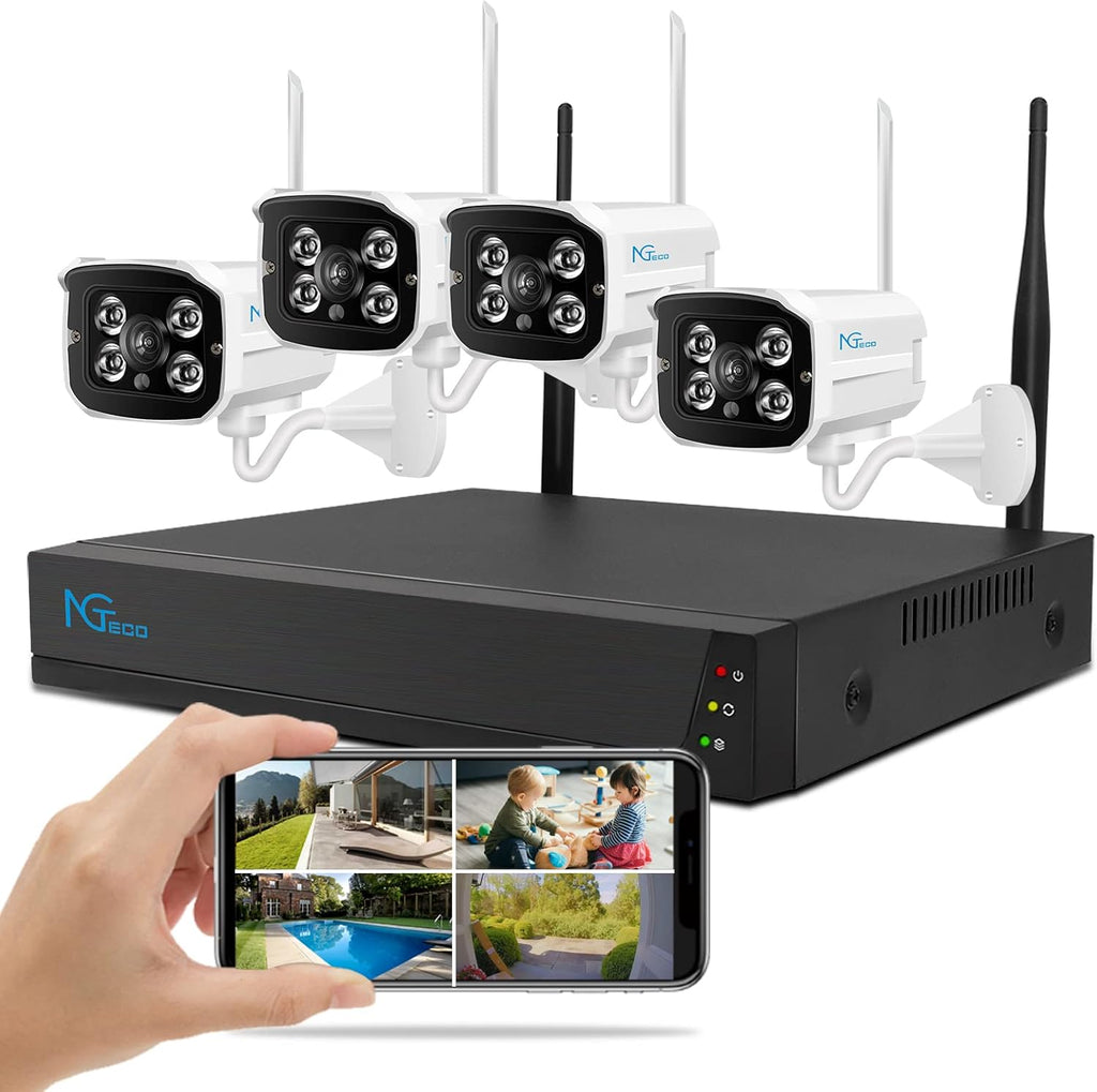 Wireless Security Camera System with 1TB Hard Drive and Two-Way Audio Y238