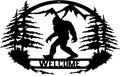 Bigfoot Wall Decor Sasquatch Metal Welcome Sign Door Decor Indoor Outdoor Wall Art Porch Farmhouse Garage Decor Housewarming Gift 14 Inch