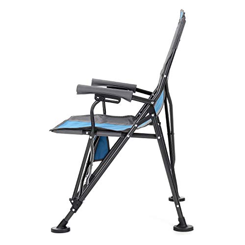 Heavy-Duty Folding Camping Quad Chair with Carrying Bag and Cup Holder F9543