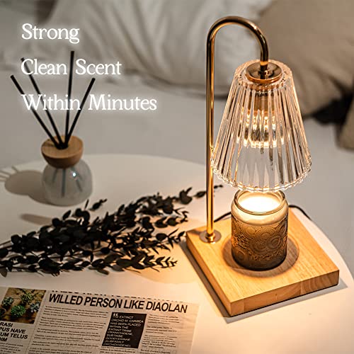 Candle Warmer Lamp with 2 Bulbs, Dimmable Wax Melt Warmer V83748