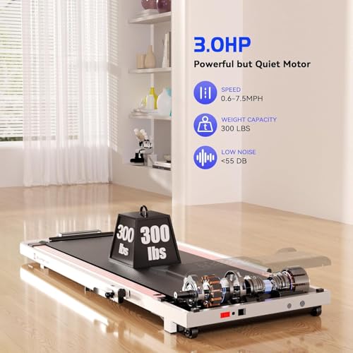 Folding Treadmill for Home, Under Desk Walking Pad with Remote Control P915