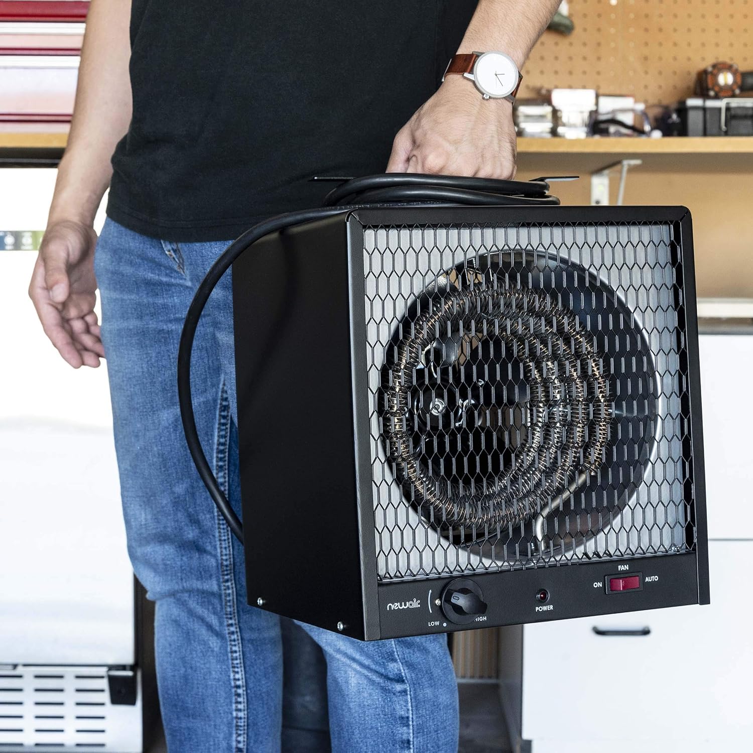 Portable Electric Garage Heater, 5600W, Heats up to 800 sq. ft. O9018