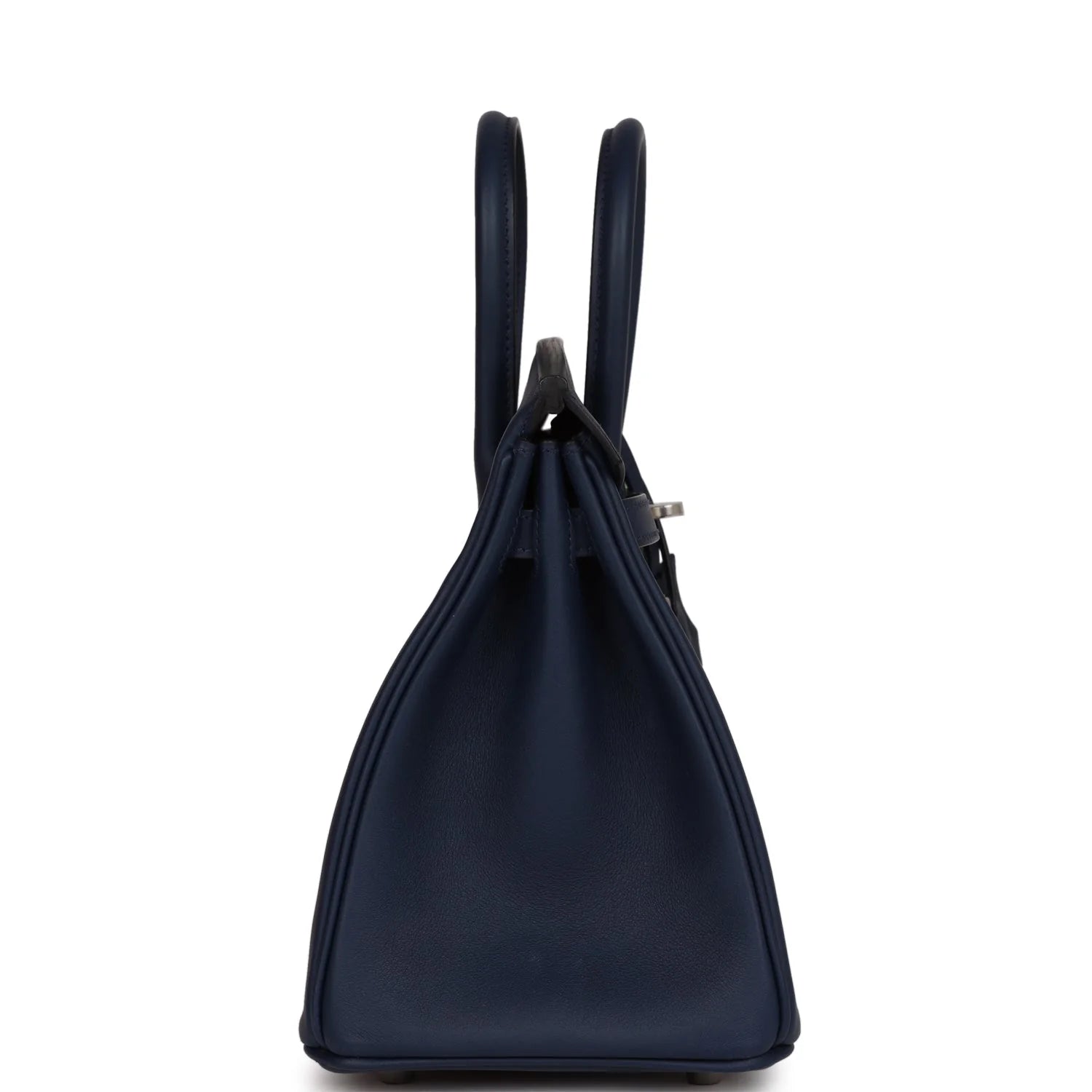 Birkin 25 Bleu Navy Swift Palladium Hardware U109