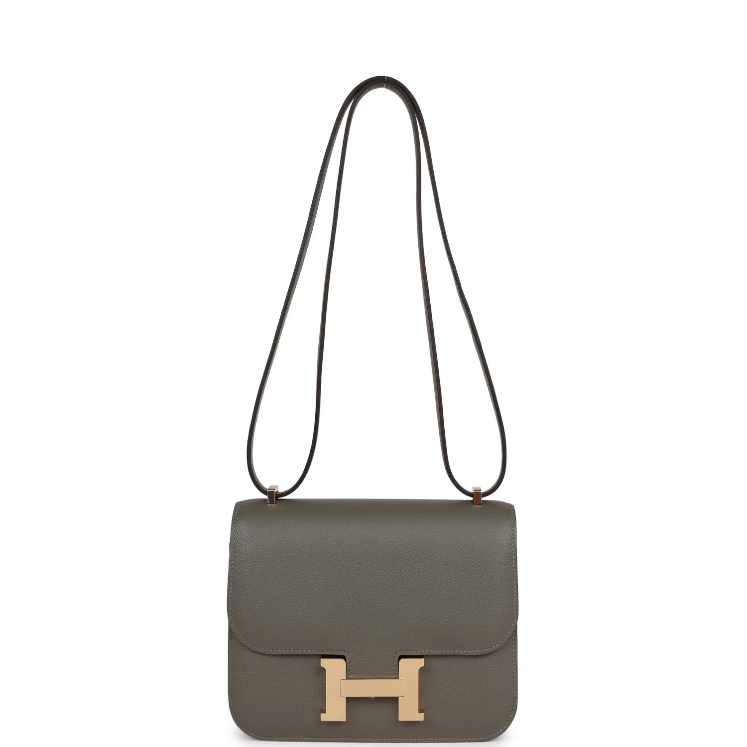 Constance 18 Gris Meyer Verso Evercolor Leather Bag B945