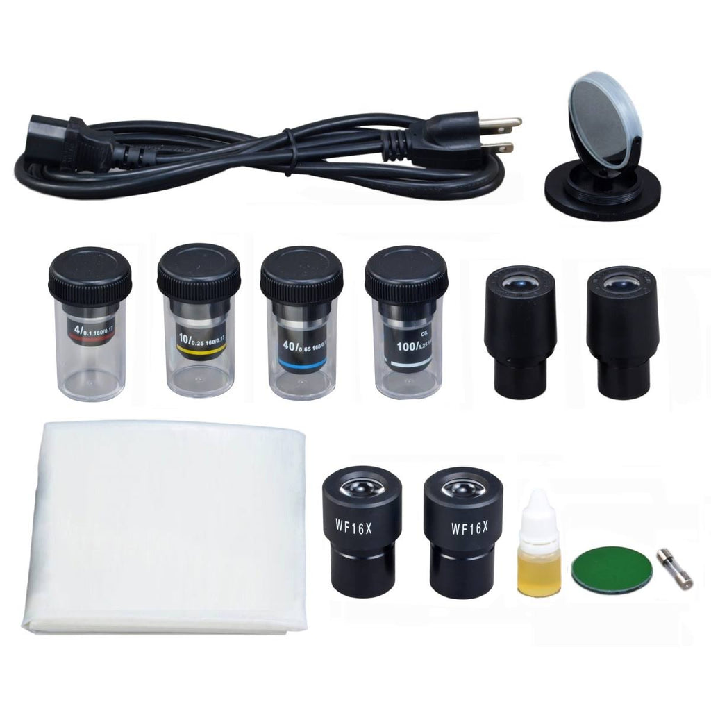 40X-1600X Compound Binocular Microscope with LED Light B583647