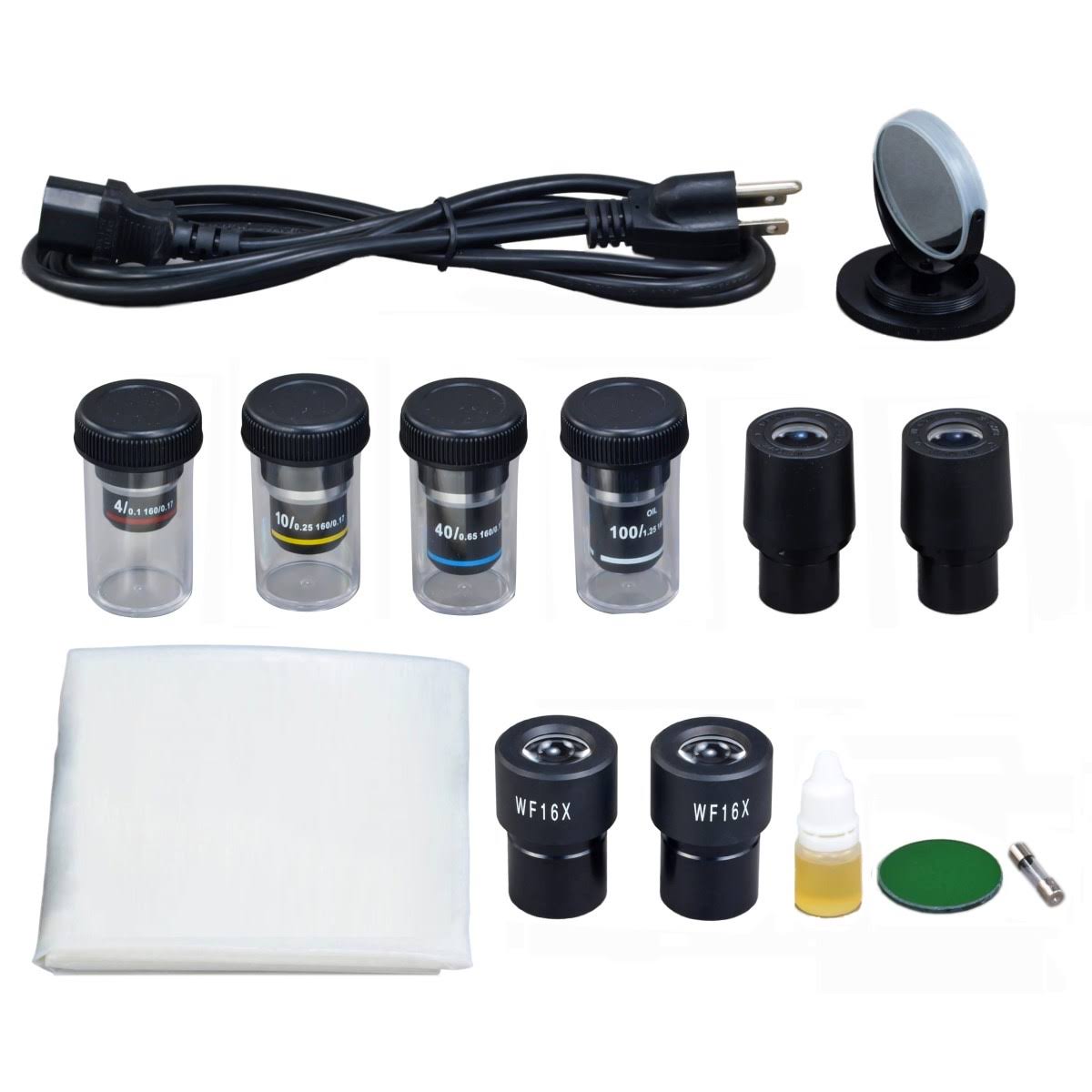 40X-1600X Compound Binocular Microscope with LED Light B583647