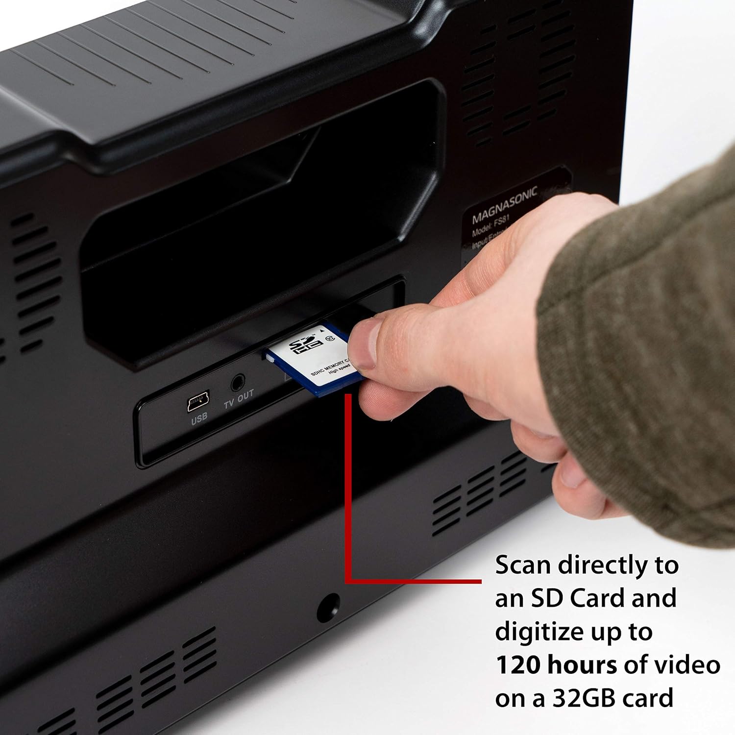 8mm Film Scanner with 2.3 Screen for Digitizing Movie Reels L9410