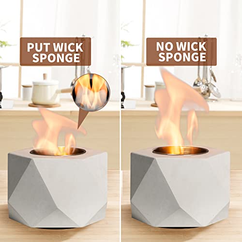 Concrete Tabletop Fire Pit Bowl with Extinguisher I48111