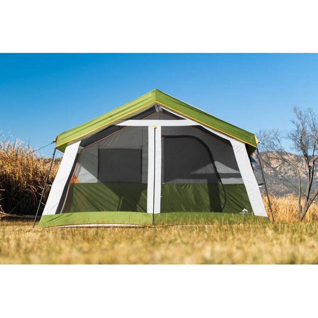 8-Person Family Cabin Tent with Screen Porch, Green V660