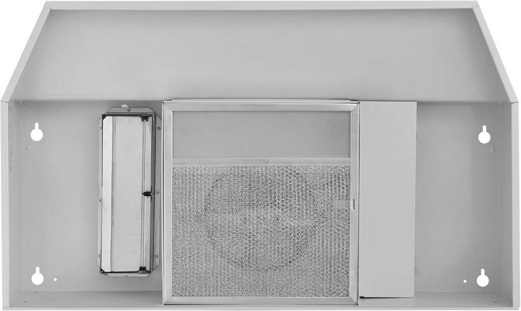 Under-Cabinet Convertible Range Hood with 2-Speed Exhaust Fan and Light, 210 CFM, White Z914115