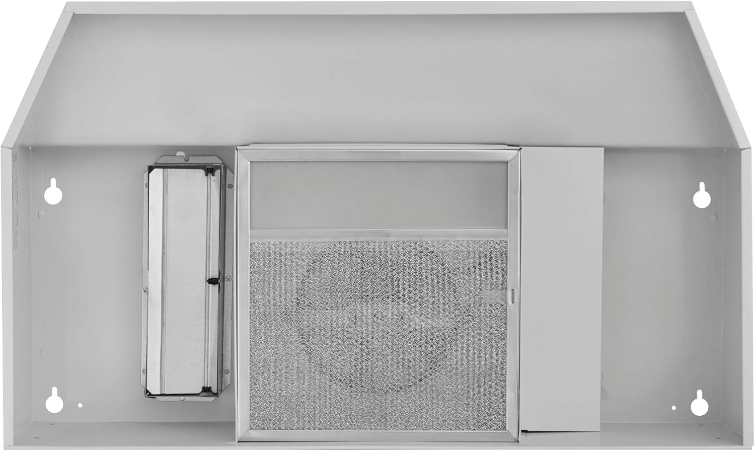 Under-Cabinet Convertible Range Hood with 2-Speed Exhaust Fan and Light, 210 CFM, White Z914115