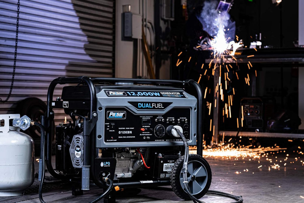 Heavy Duty Portable Dual Fuel Generator 9500 Rated Watts Gas & LPG Electric Start G5866