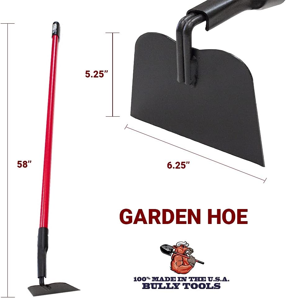 12-Gauge Garden Hoe with Fiberglass Handle G46733