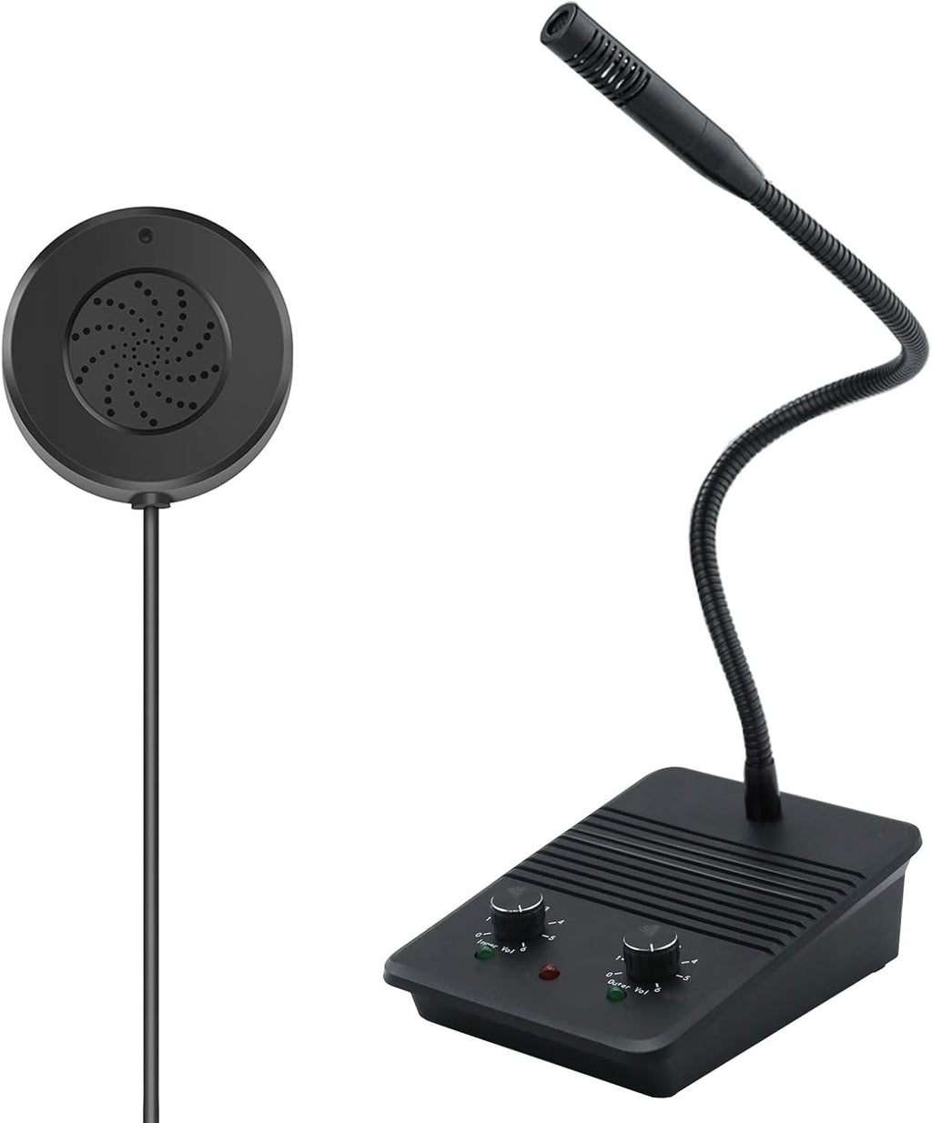Window Speaker Intercom System Dual-Way Intercommunication Microphone for Business S274465