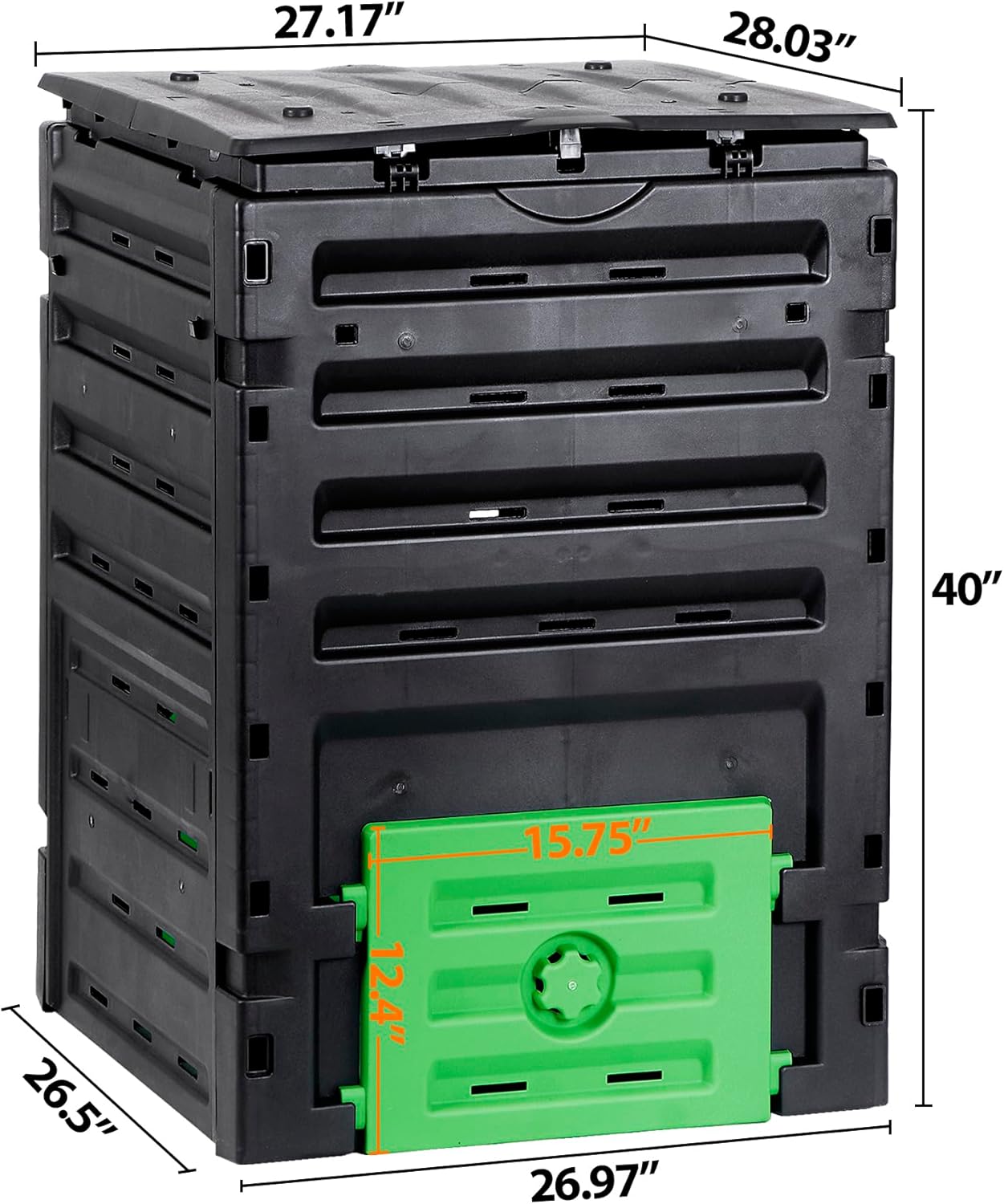 Garden Compost Bin 120 Gallon Outdoor Large Capacity Composter U871