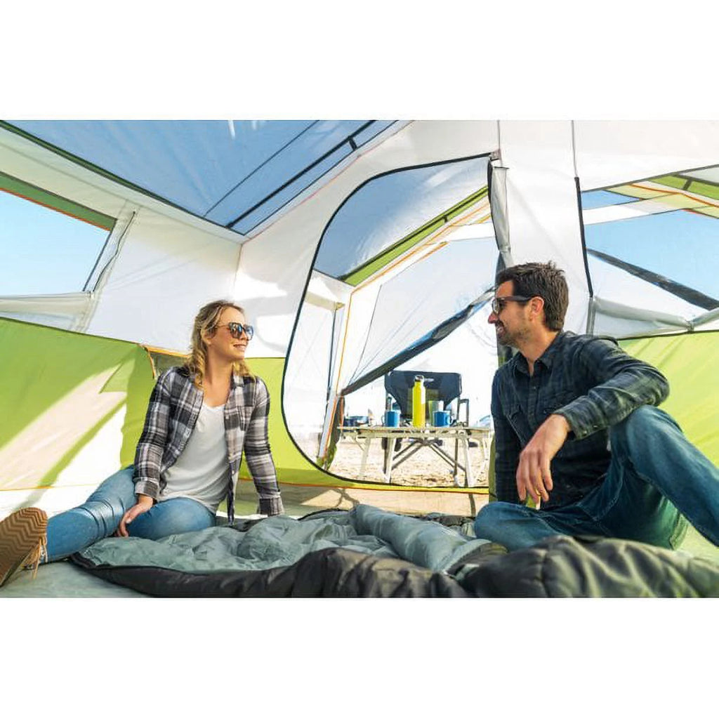 8-Person Family Cabin Tent with Screen Porch, Green V660