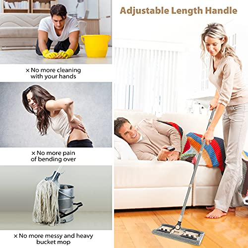 Microfiber Hardwood Floor Mop with 5 Reusable Washable Pads Y129918