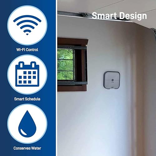 4-Zone Smart Sprinkler Controller, Gray E7109