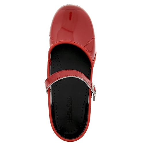 Women's Mary Jane Leather Clogs Z500
