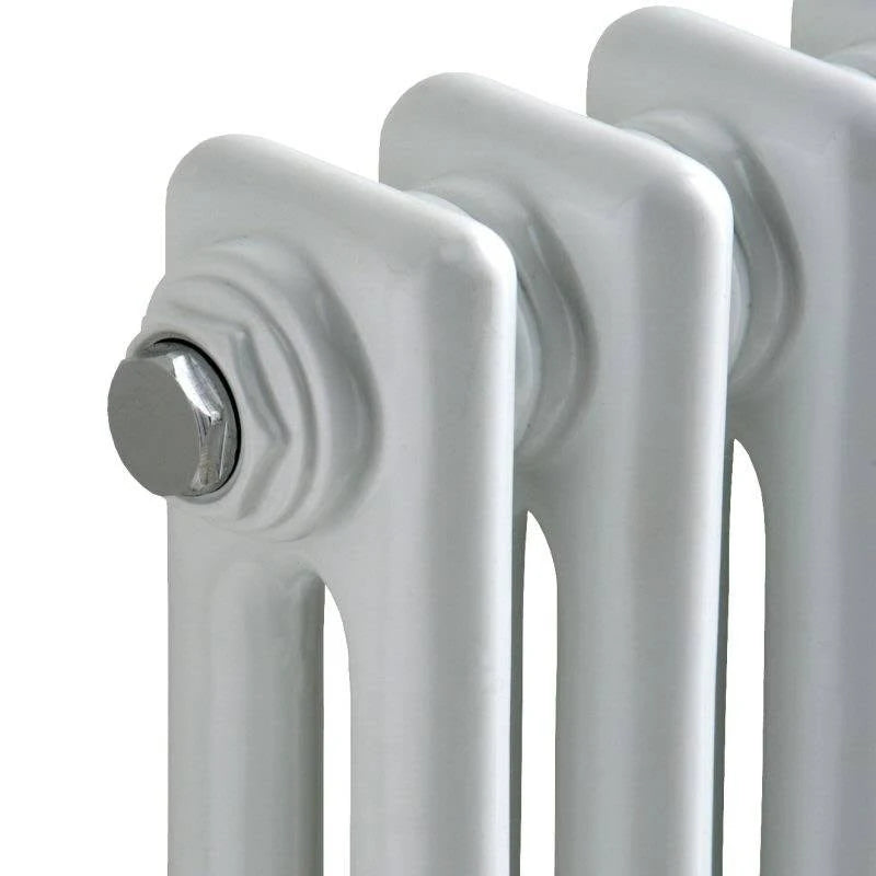 Cast Iron Style Column Radiator, White Finish V1727