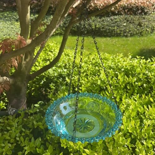 Hanging Bird Bath Bowl Feeder Tray for Garden Patio B777