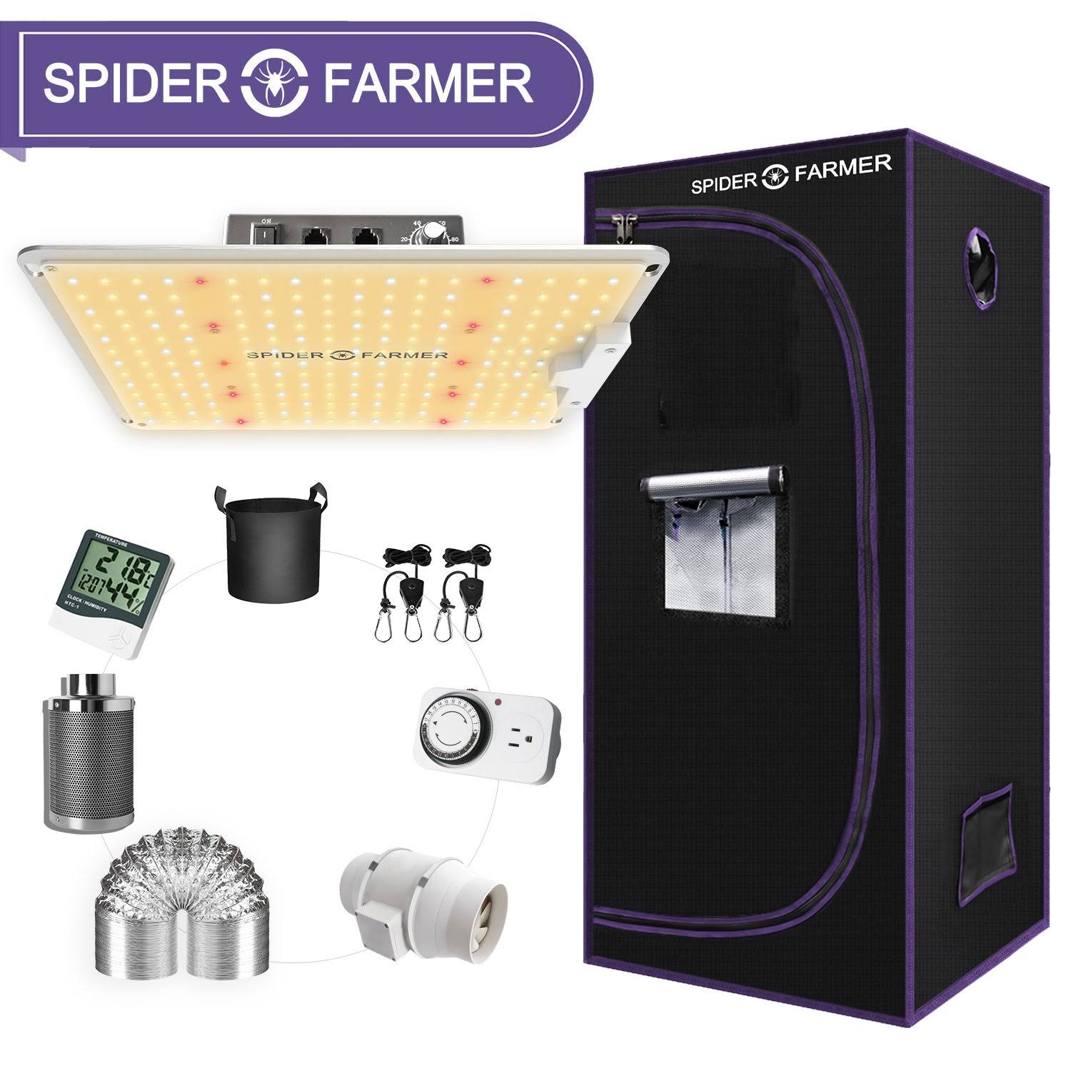 LED Grow Light Full Spectrum with Grow Tent Kit Carbon Filter Indoor Y653370