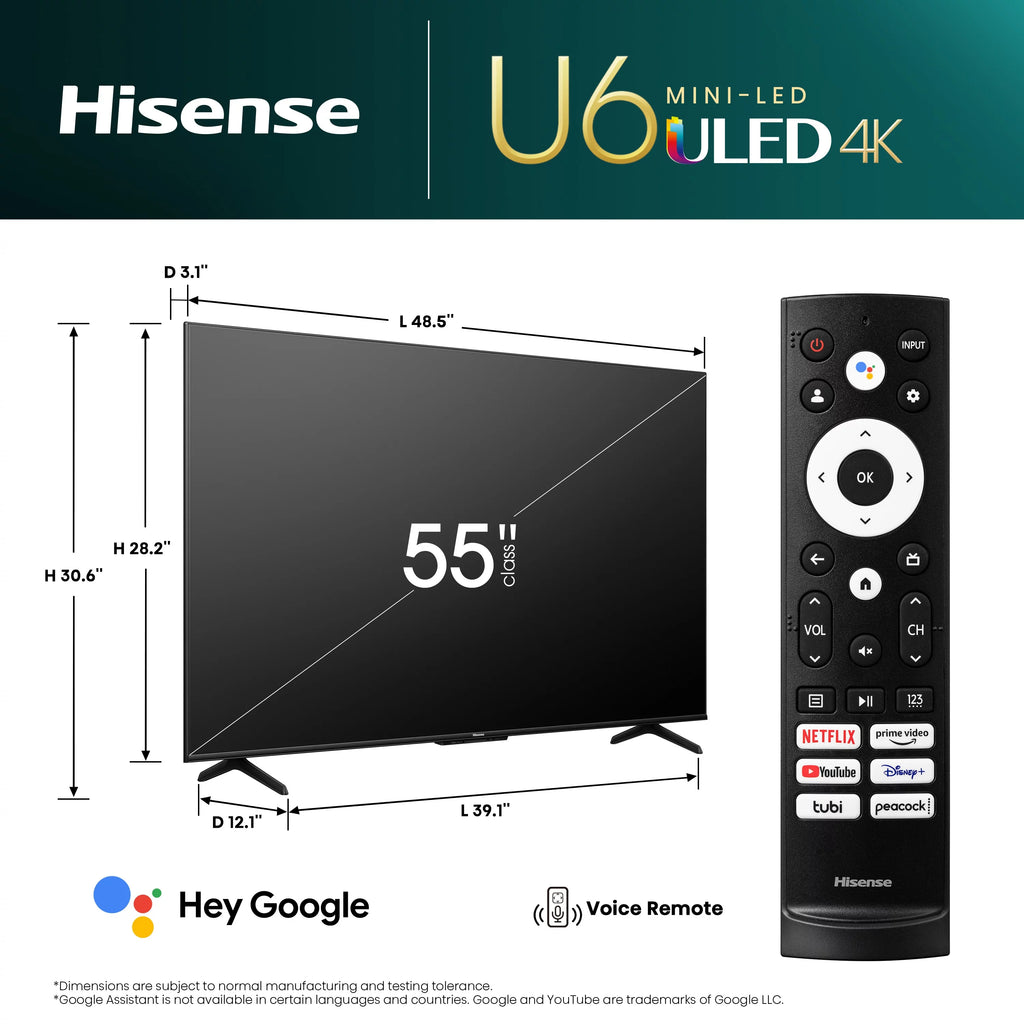 55-Inch Mini-LED QLED Smart TV with Dolby Vision IQ and Atmos R5825