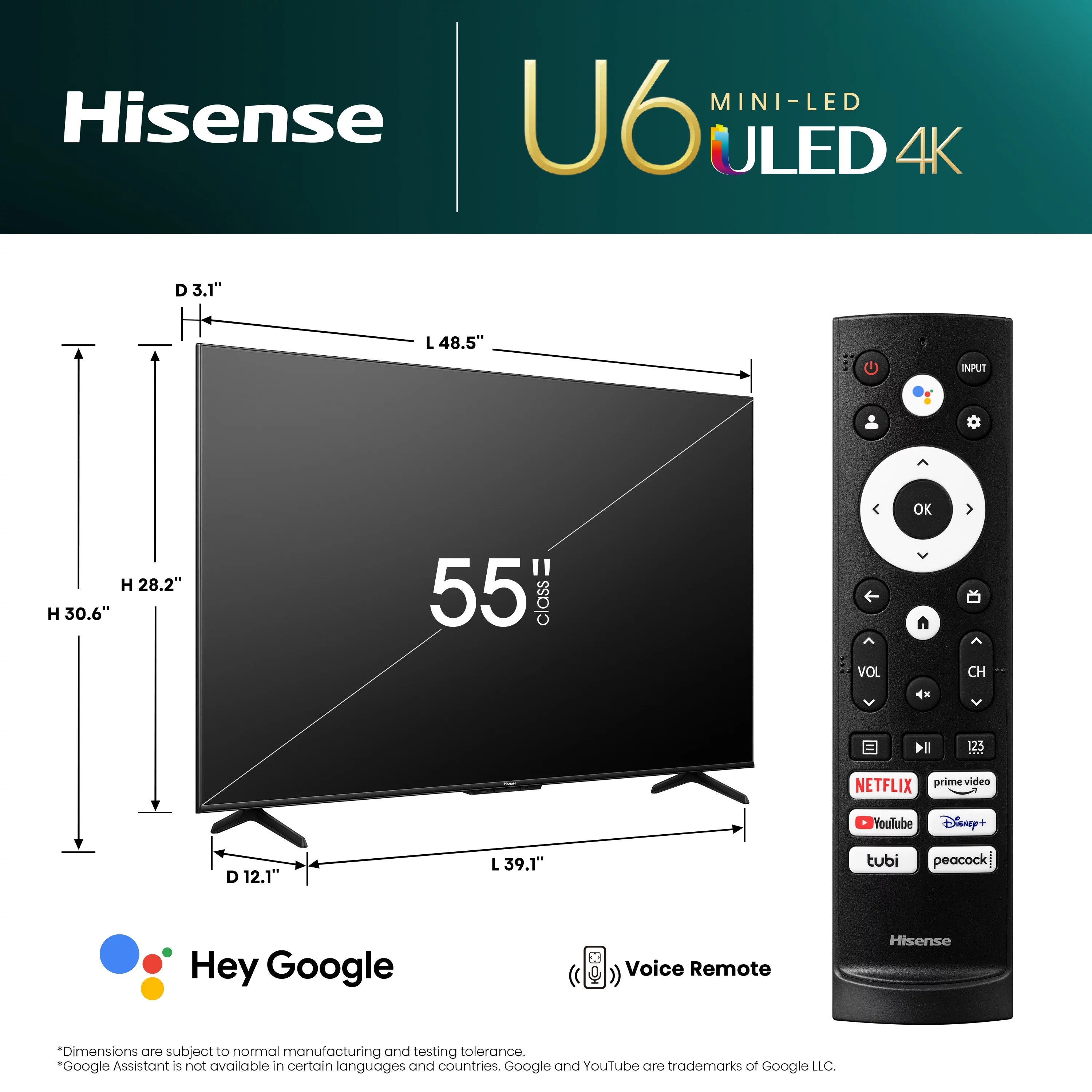 55-Inch Mini-LED QLED Smart TV with Dolby Vision IQ and Atmos R5825