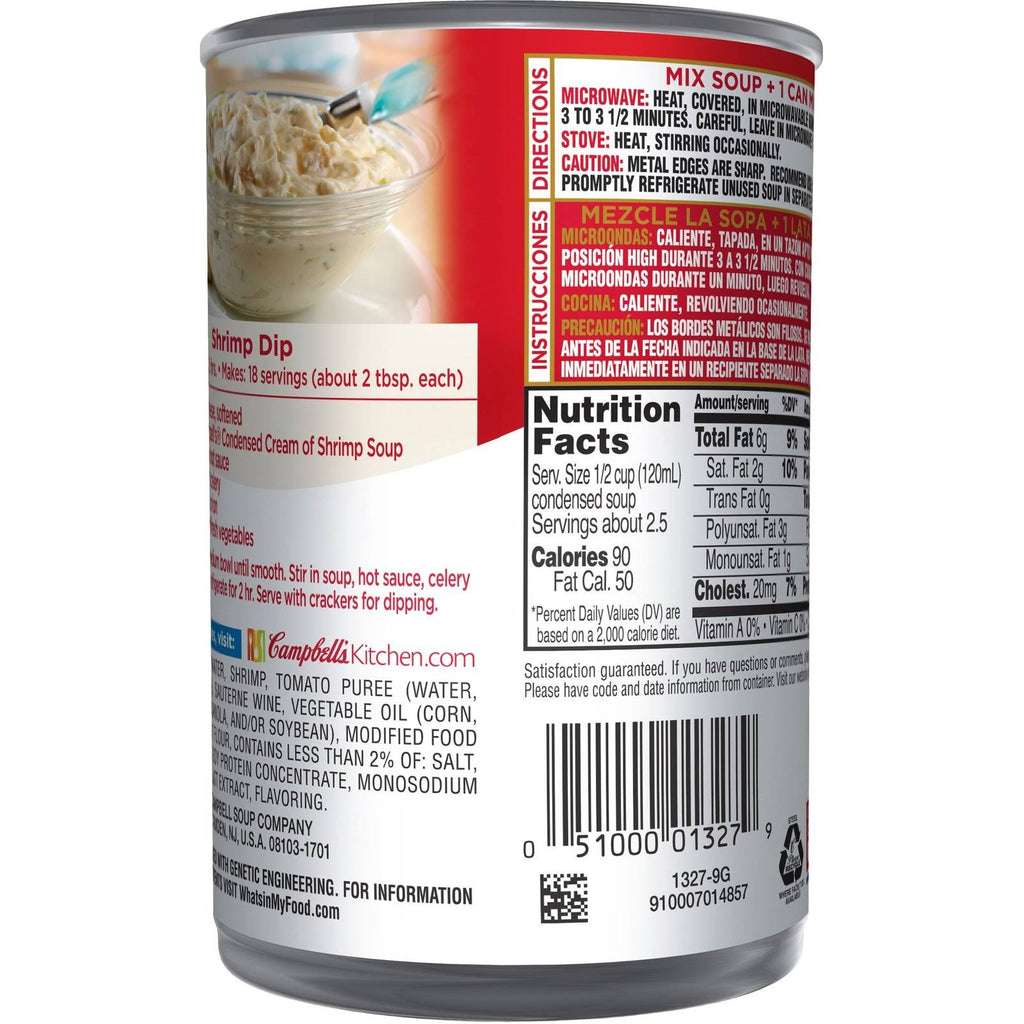 Cream of Shrimp Soup 10.5 oz Can, Pack of 12 L1068