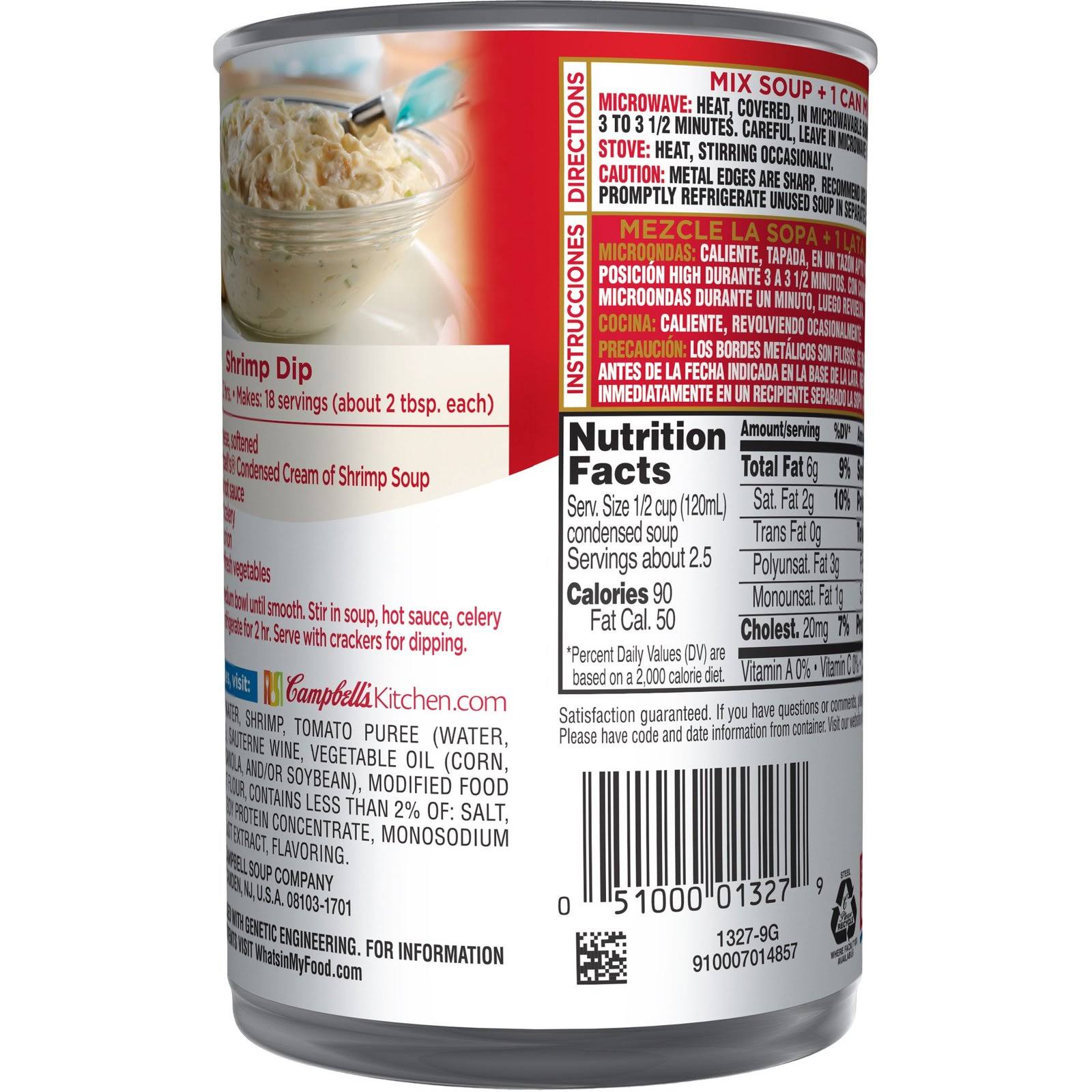Cream of Shrimp Soup 10.5 oz Can, Pack of 12 L1068