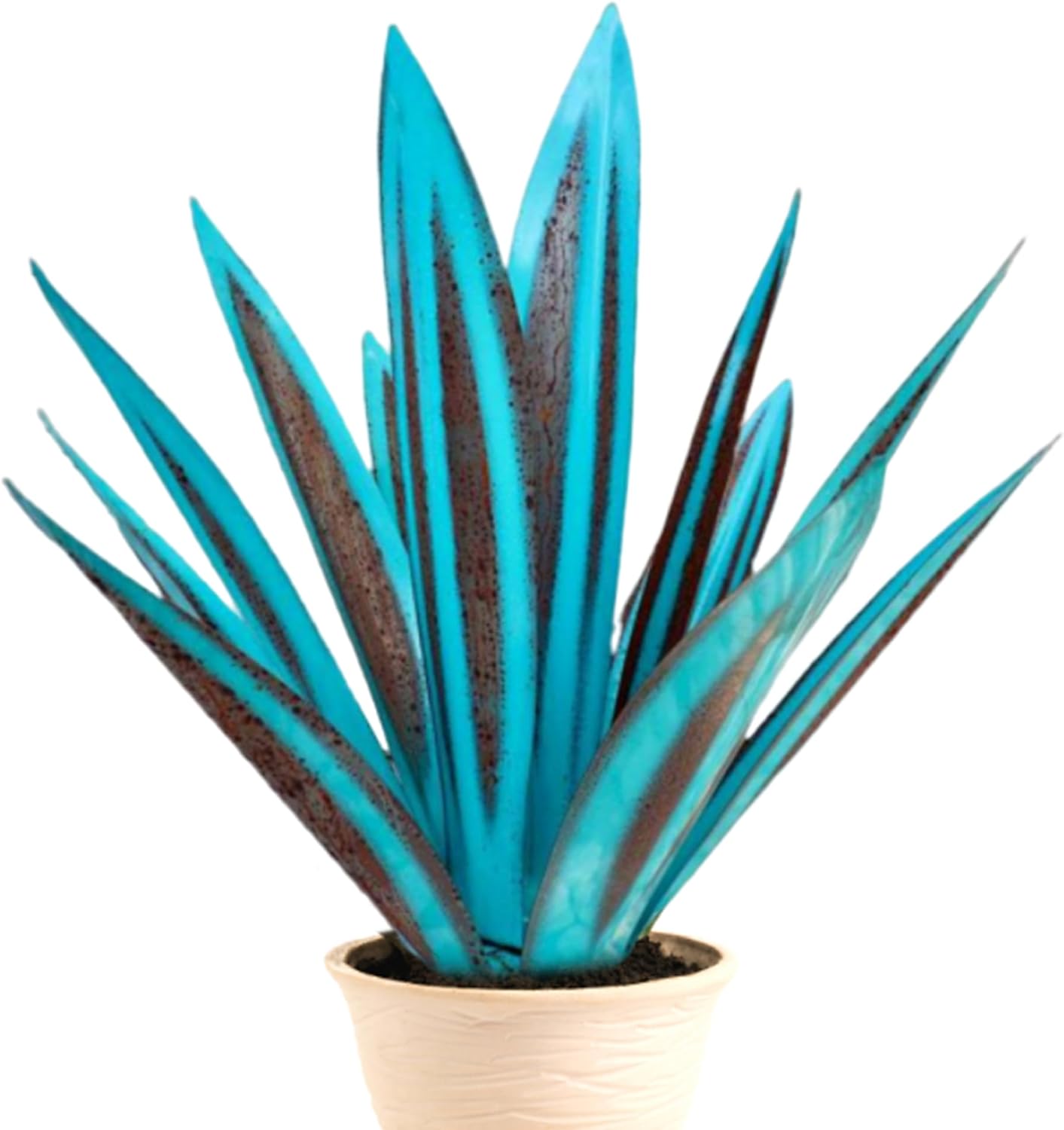 Metal Agave Plant Garden Sculpture 10.6 inches Outdoor Decor V19202