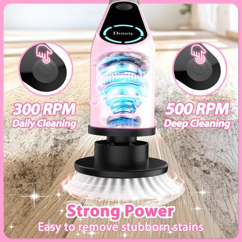 Cordless Electric Spin Scrubber with 8 Replaceable Brush Heads Y772