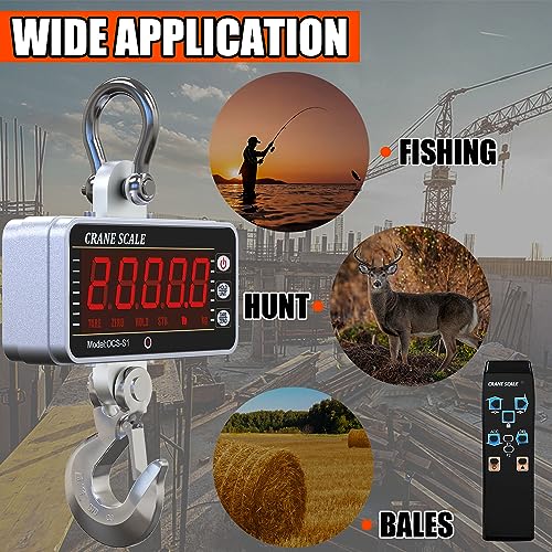 Digital Crane Scale 2200lb Heavy Duty with Remote Control I9150