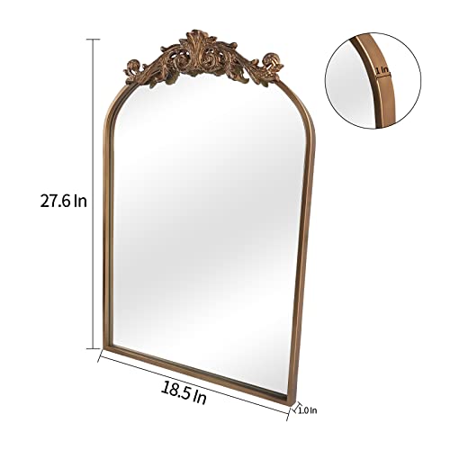 Vintage Arched Wall Mirror 24x36 D3829