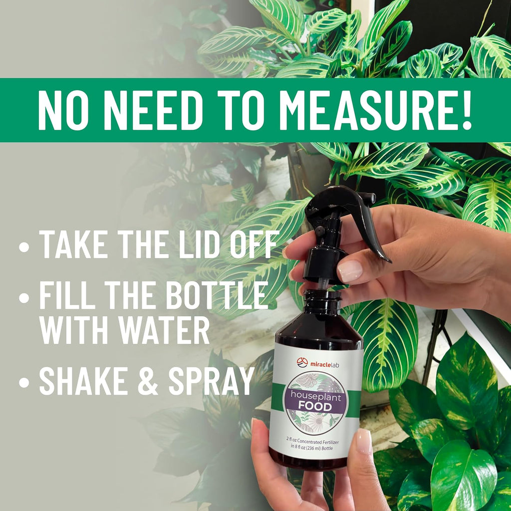Liquid Houseplant Fertilizer with Natural Organic Ingredients, 2 oz Concentrated X538